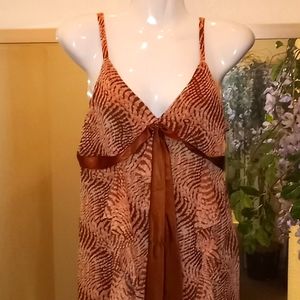 INC 3D Dots Nylon Printed Sleeveless Blouse -#0701